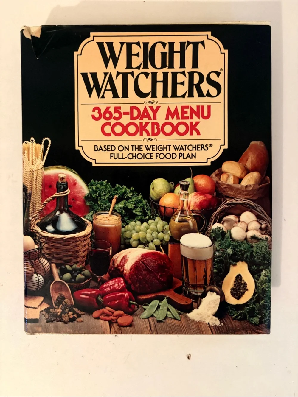 Vintage 1981 Weight Watchers 365 Day Menu Cookbook Hardcover Illustrated